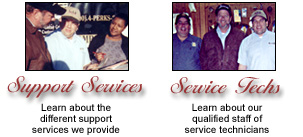 Service & Support choices